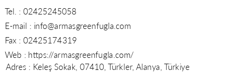 Armas Green Fugla Beach telefon numaralar, faks, e-mail, posta adresi ve iletiim bilgileri